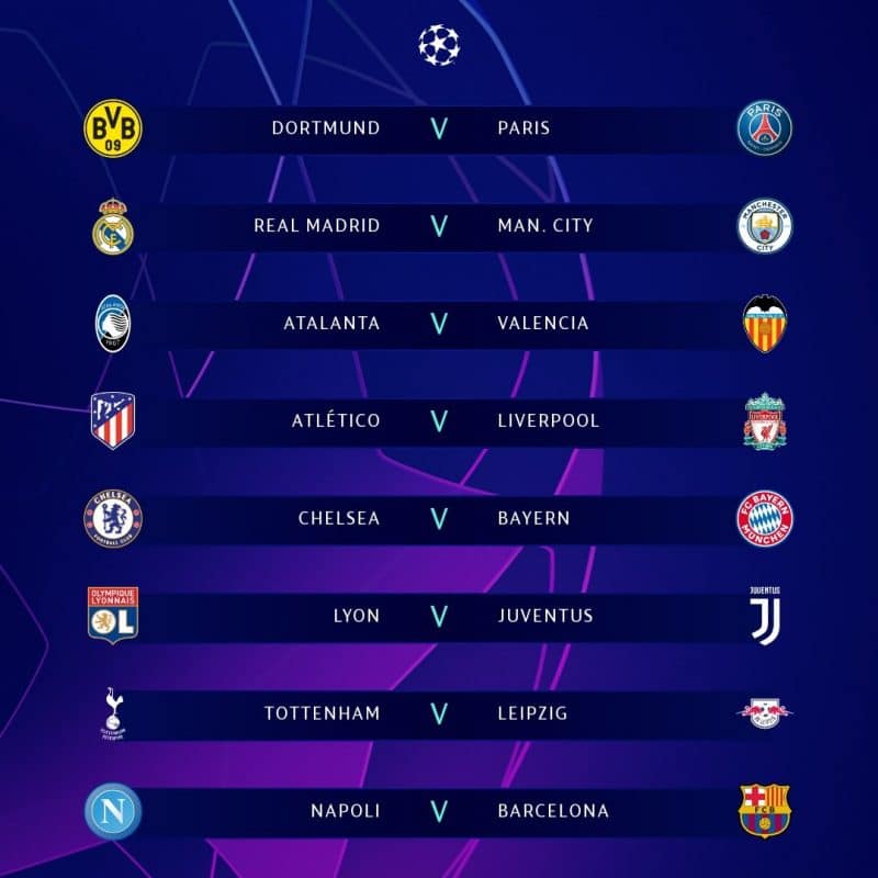 Jadwal Pertandingan Liga Champions 2019/2020 - SBOBETHUB